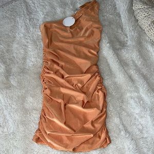 Tangerine going out sleeveless dress